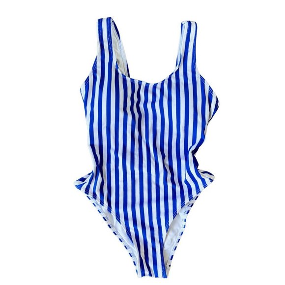 Kaiami Swim Other - KAIAMI SWIM Blue and White Stripe One Piece Swimsuit s 8